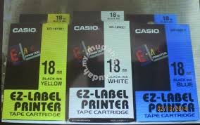 Casio XR-18WE1 Label Printer Tape